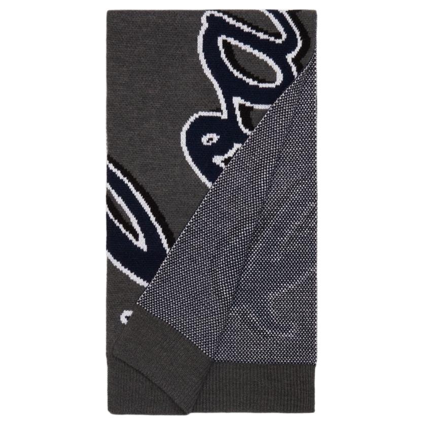 

COACH Акриловый шерстяной вязаный шарф унисекс серый, Gray