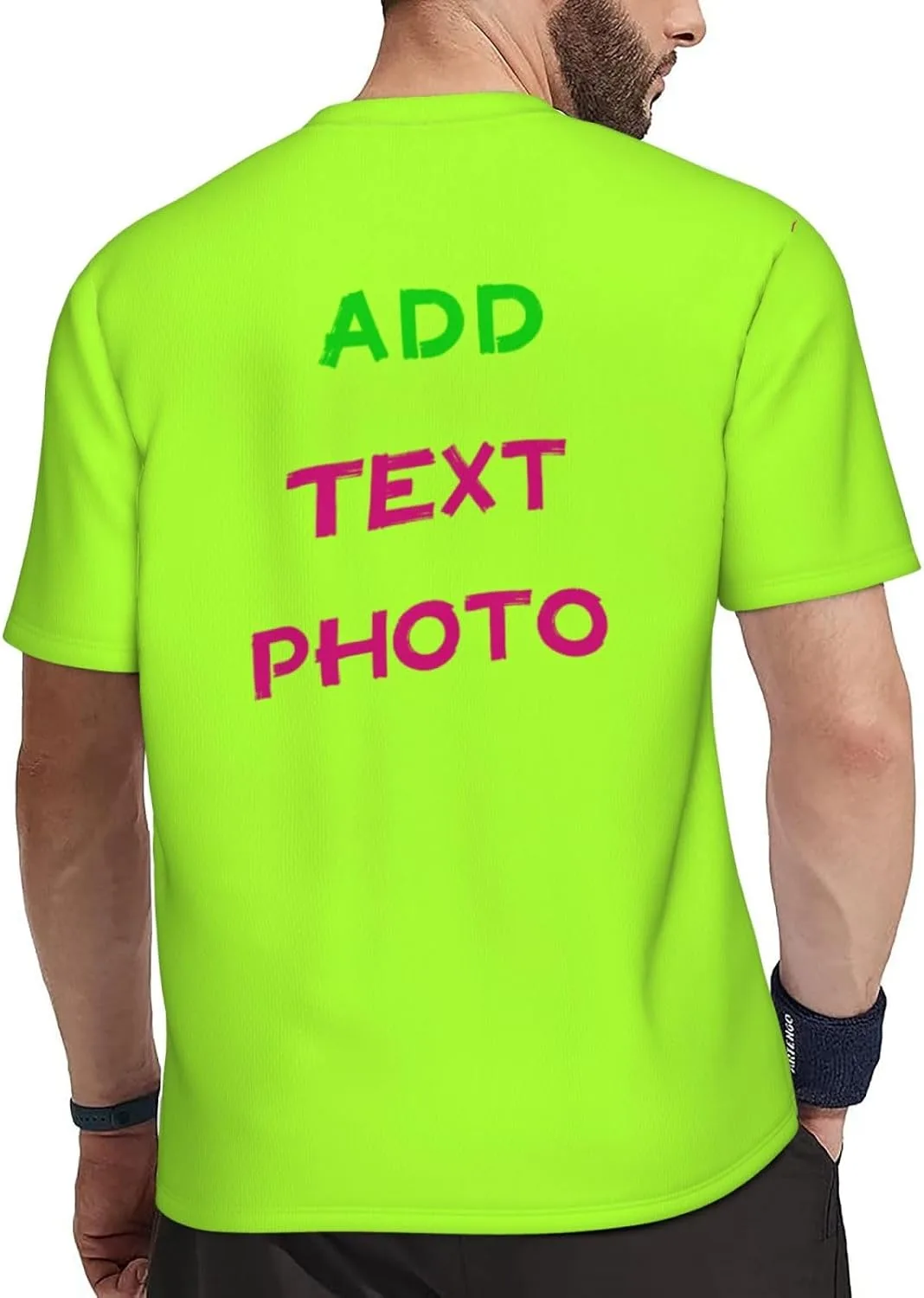 Футболка Custom с принтом на 4 сторонах и логотипом — фото 3