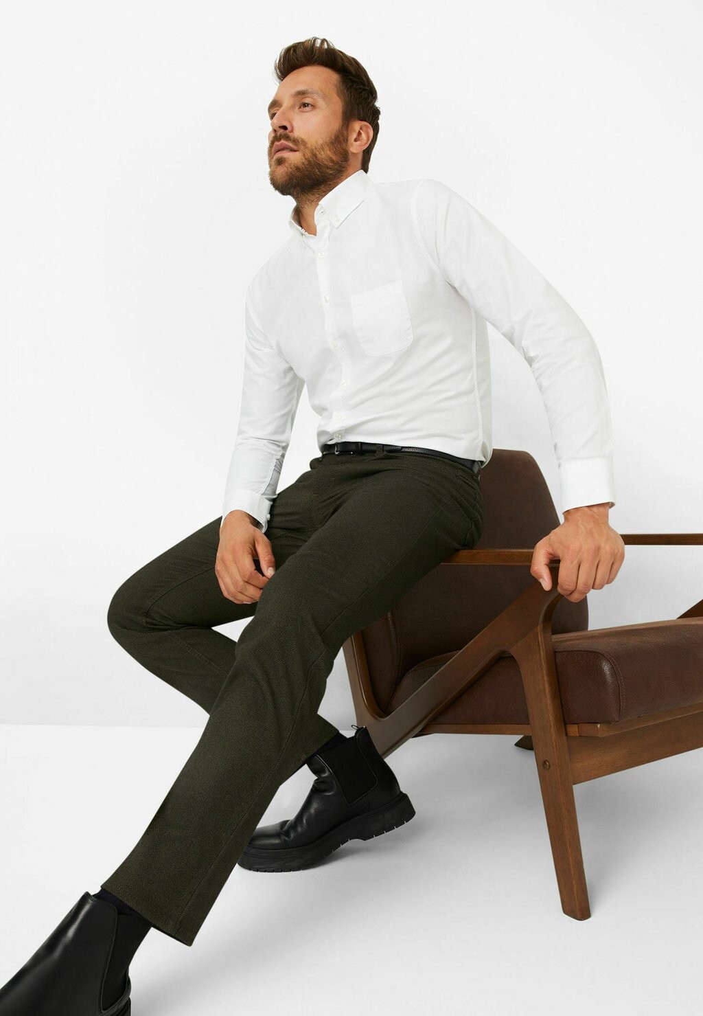 

Брюки STYLE COOPER BRAX, оливковый