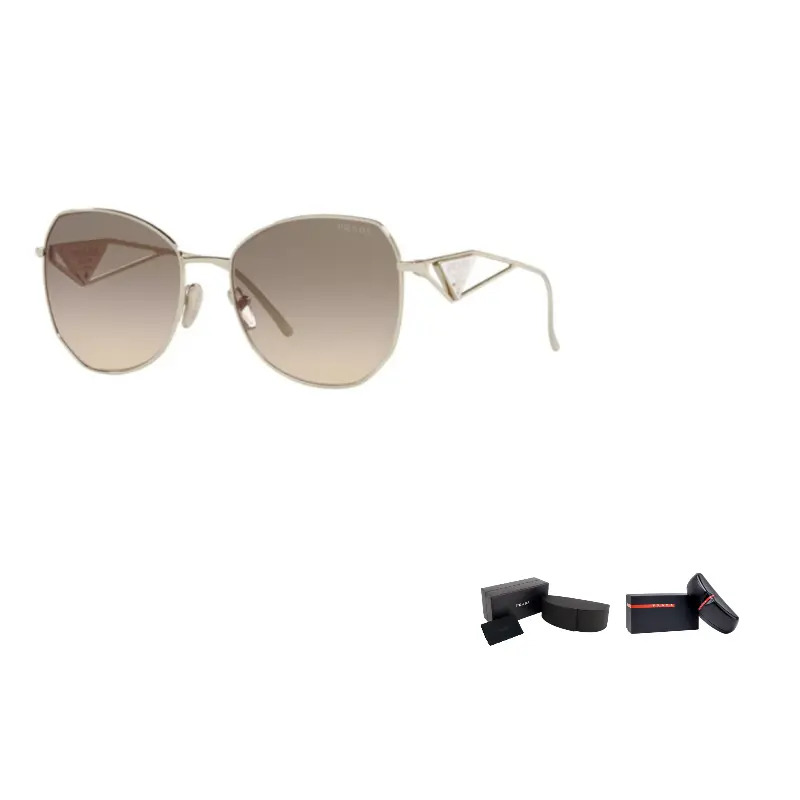 

PRADA Кошачий глаз солнцезащитные очки, Gold