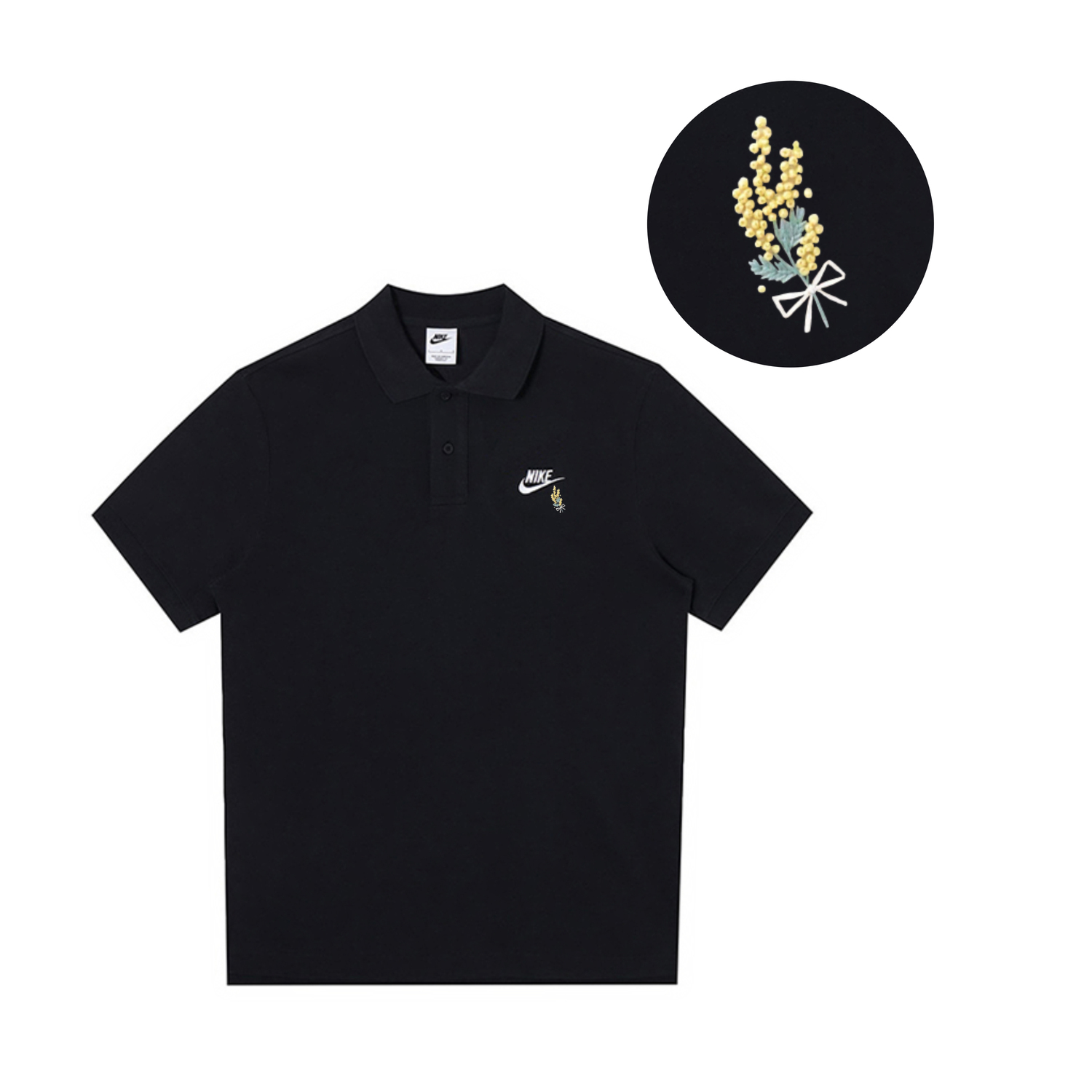 

Nike Спортивная поло мужская black, Черный, Nike Спортивная поло мужская black