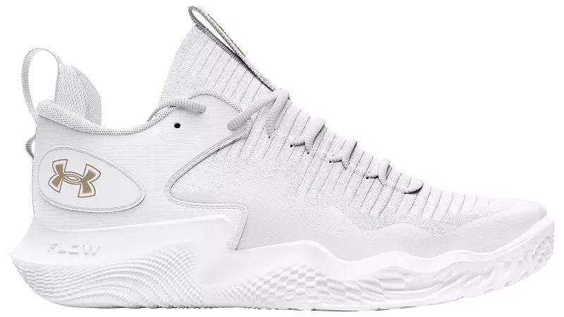 Женские волейбольные кроссовки Under Armour Flow Ace Low, белый/золотой