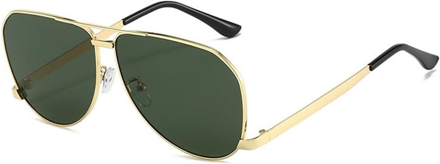 

Мужские солнцезащитные очки для вождения в металлической оправе большого размера, для активного отдыха на природе, женские солнцезащитные очки для вечеринок Generic, Green