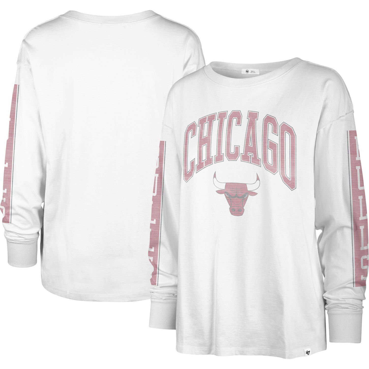 

Женская белая футболка с длинным рукавом '47 Chicago Bulls City Edition SOA, Белый, Женская белая футболка с длинным рукавом '47 Chicago Bulls City Edition SOA