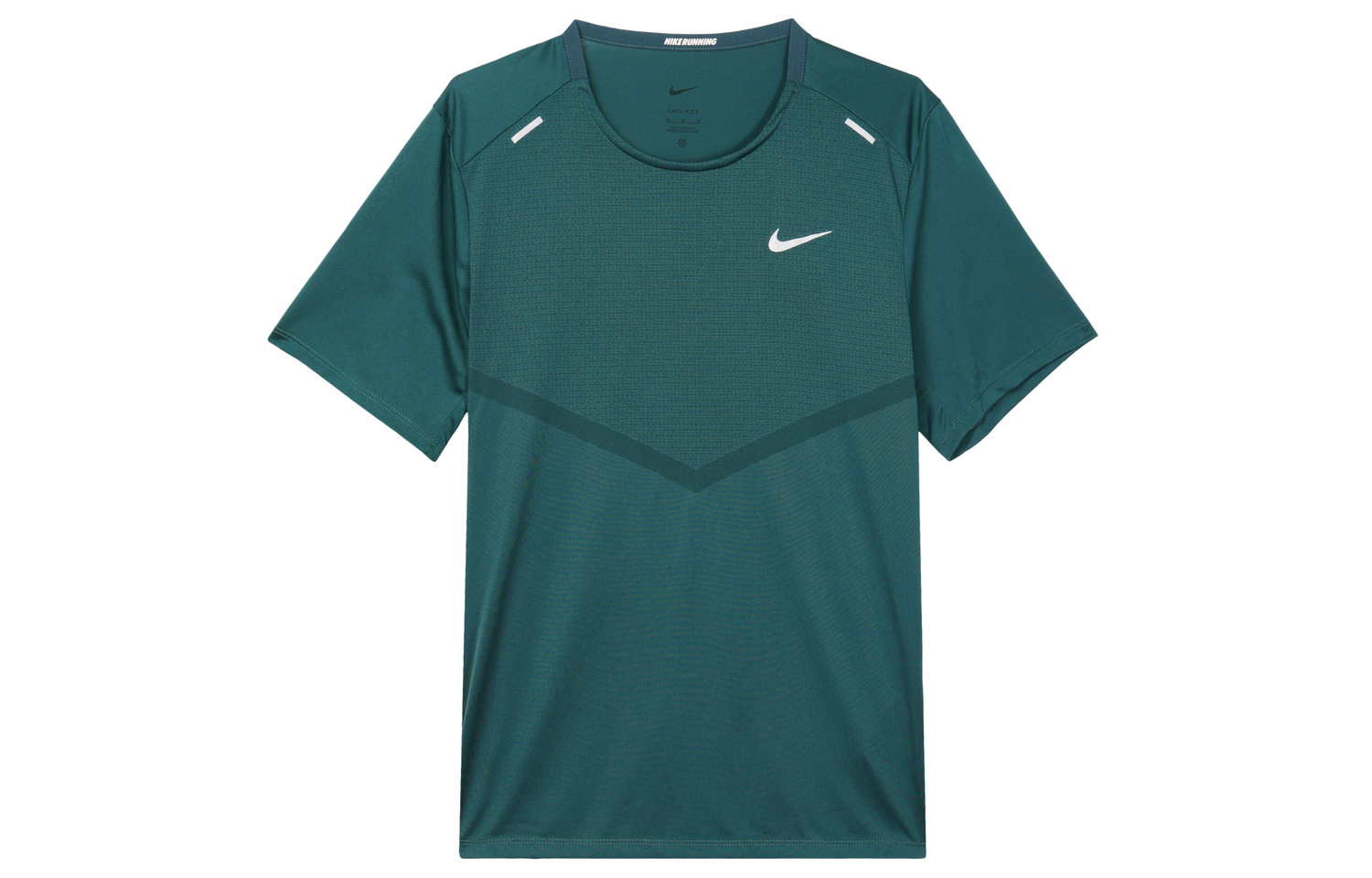 Футболка Dri FIT Rise 365 Мужская Темный Лесной Зеленый Nike, Темный Джунглевый Зеленый — фото 2