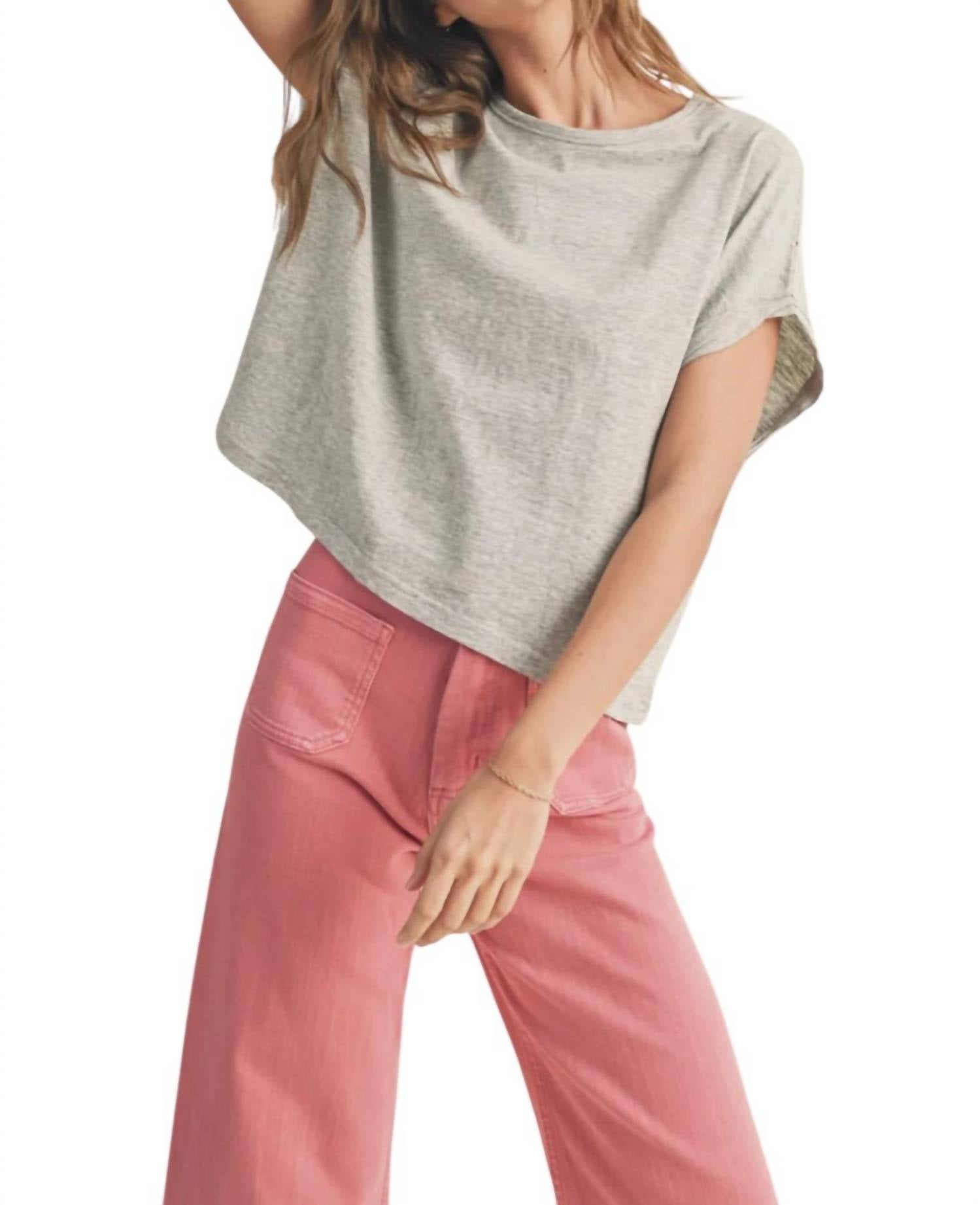 

Футболка Dye & Wash в цвете Heather Grey MIOU MUSE