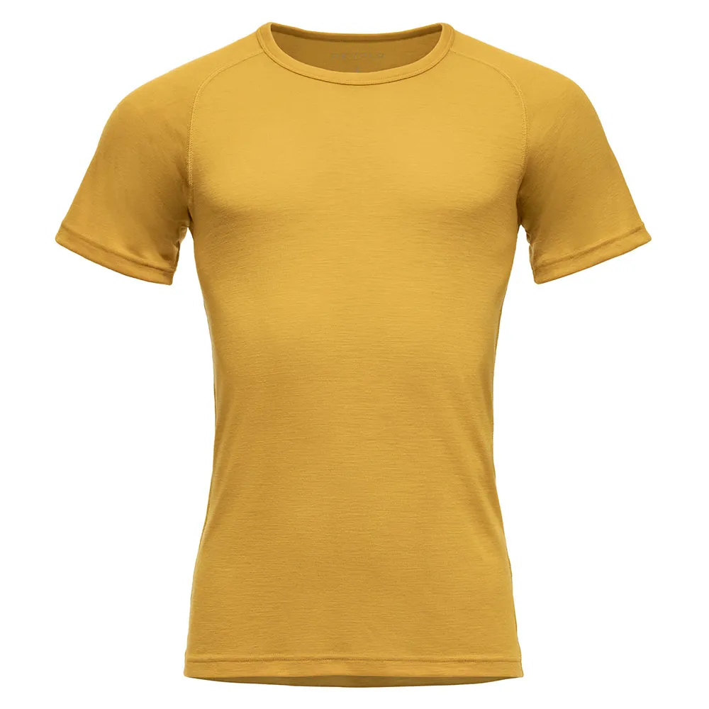 

Базовый слой DEVOLD OF NORWAY Lauparen Merino 190 short sleeve, желтый
