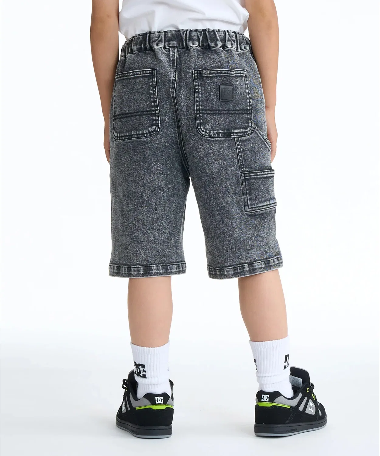 Шорты DC Shoes KD WIDE PAINTER S, джинсовые, черные, детские — фото 2