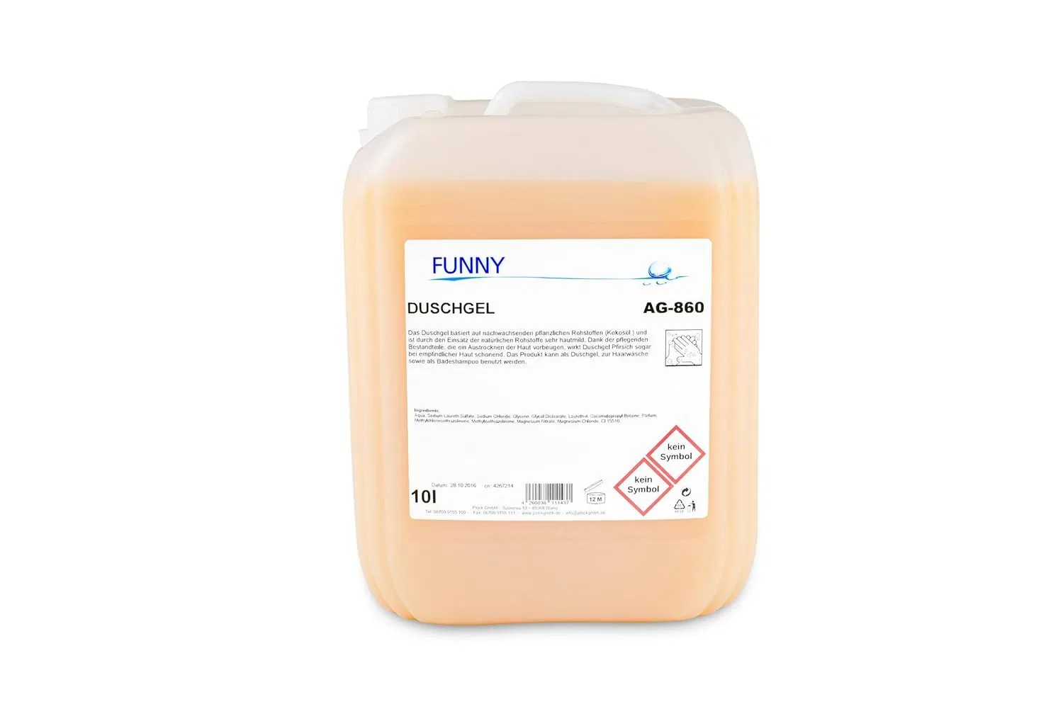 Гель для душа с ароматом персика Funny AG-860 Funny