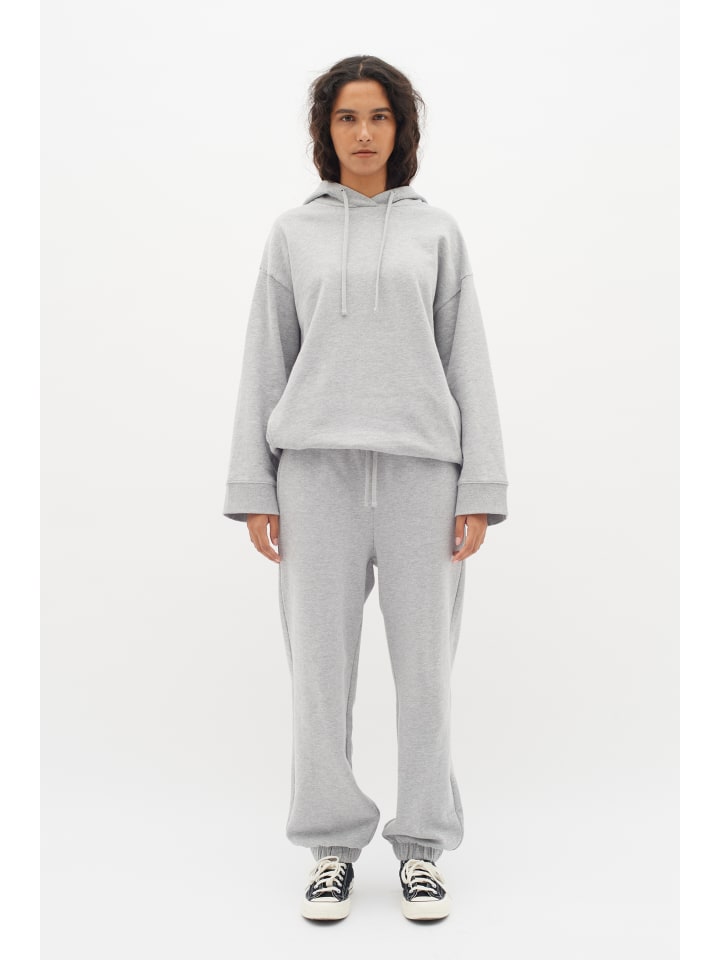 

InWear Толстовка с капюшоном Lane, свободного кроя, светло-серый меланж