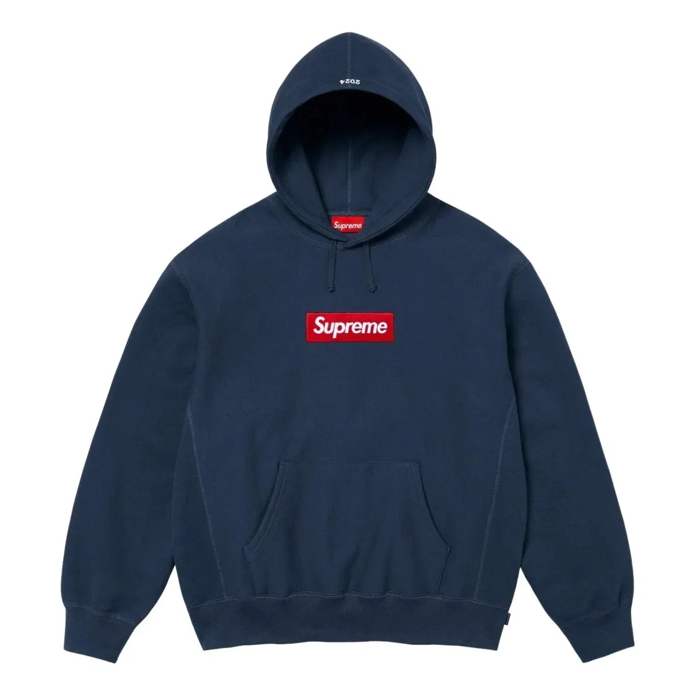 Толстовка Supreme FW24 Box Logo Hooded Sweatshirt 'Navy' SUP-FW24-275-NAVY, темно-синий