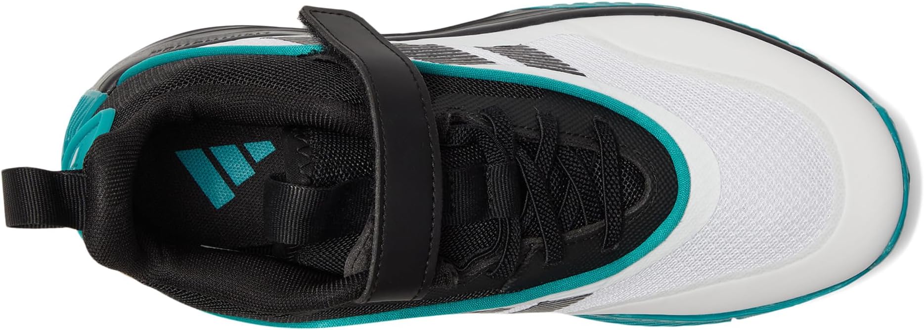 Кроссовки adidas Kids  Own The Game 3.0 Basketball Shoes, White/Black/Pure Teal — фото 2
