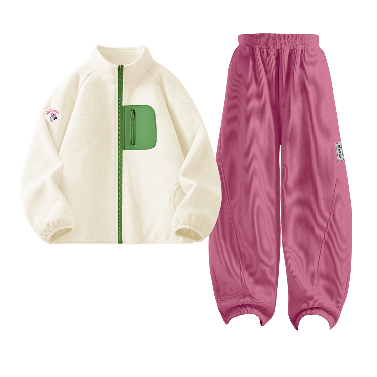 

Детская повседневная спортивная одежда Disney, белый/розовый