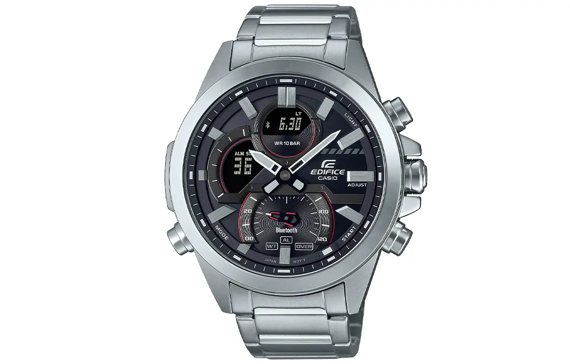 

CASIO Часы Men EDIFICE Black Watch ECB-30D-1A, Black Dial