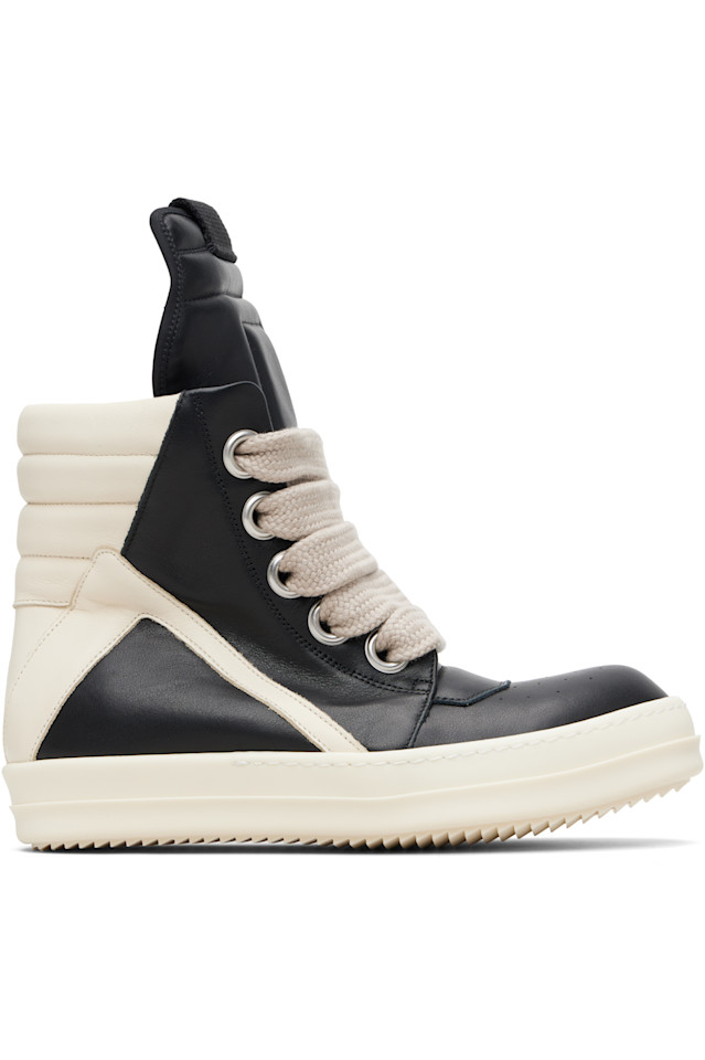 

Rick Owens Черные кроссовки Black Temple Jumbolace Geobasket
