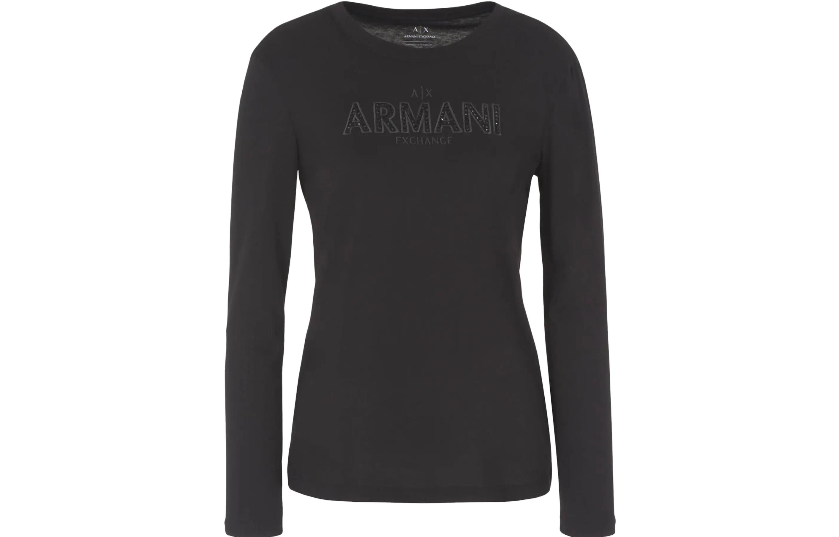 

ARMANI EXCHANGE Футболка AE черная женская