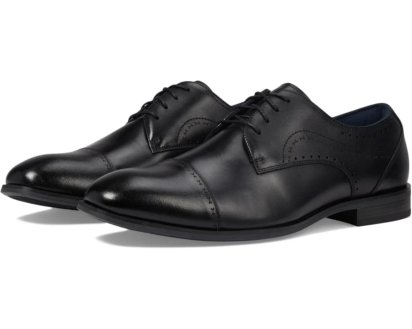 Туфли-оксфорды Bryant 25634-001 с черным мыском и перфорацией HAWK683 Stacy Adams