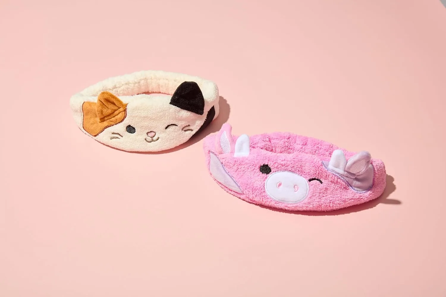 Мягкая и уютная повязка на голову TONYMOLY x Squishmallows Patty - аксессуар для ухода за волосами, макияжа и отдыха - милая, нежная и функциональная. 1 штука (1 шт.), Pink — фото 4