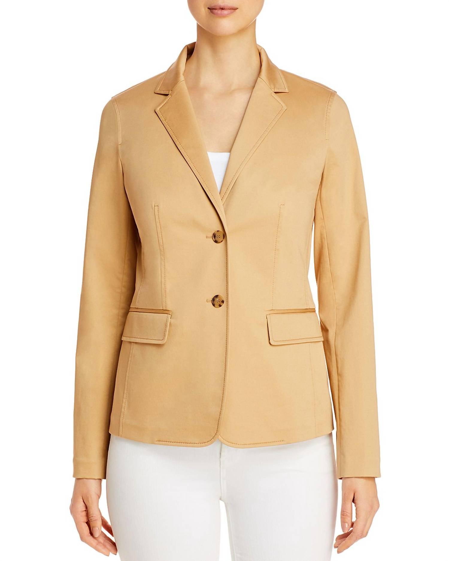 

Блейзер Thatcher с зазубренными лацканами цвета Honeynut Lafayette 148