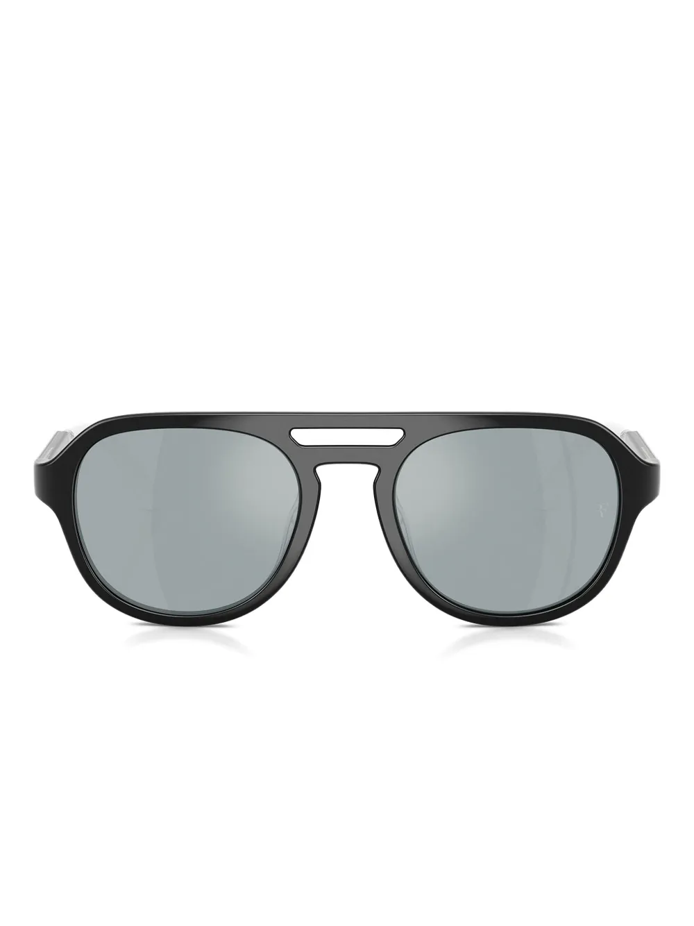 

Солнцезащитные очки в круглой металлической оправе Oliver Peoples, черный
