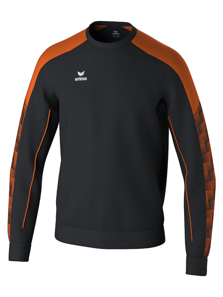 

Erima Детская толстовка черно-оранжевого цвета