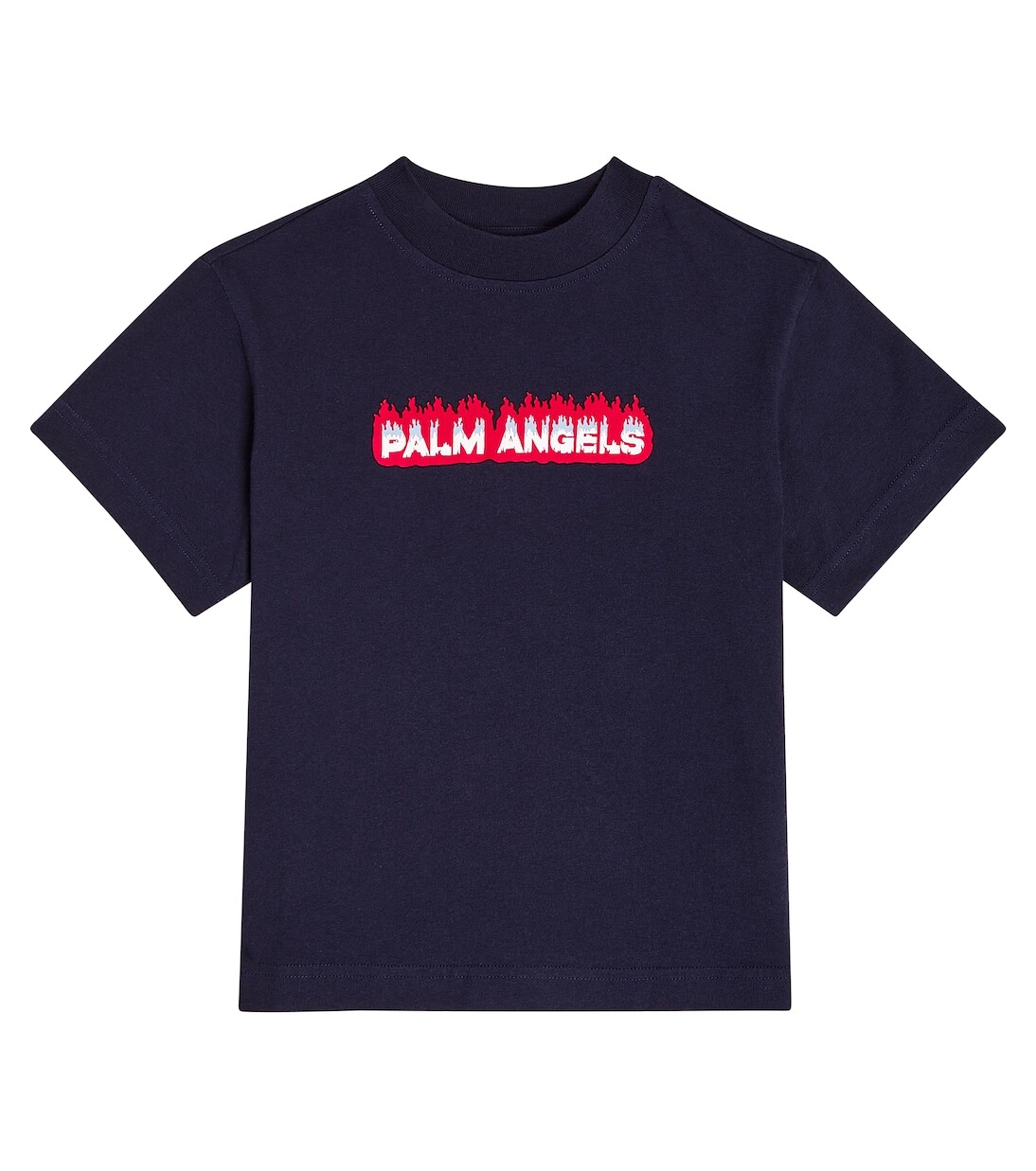 

Футболка из хлопкового джерси с логотипом Palm Angels Kids, синий