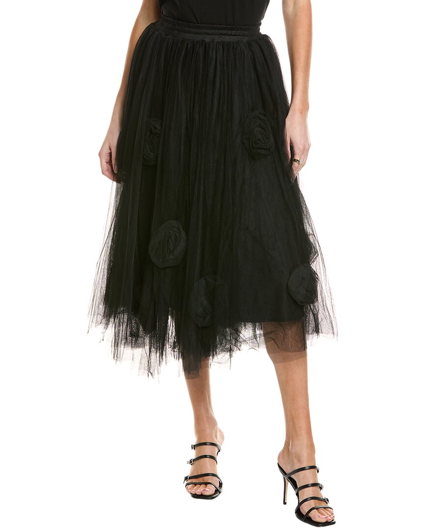 

Юбка Gracia с цветочным принтом и сеткой Gracia, черный