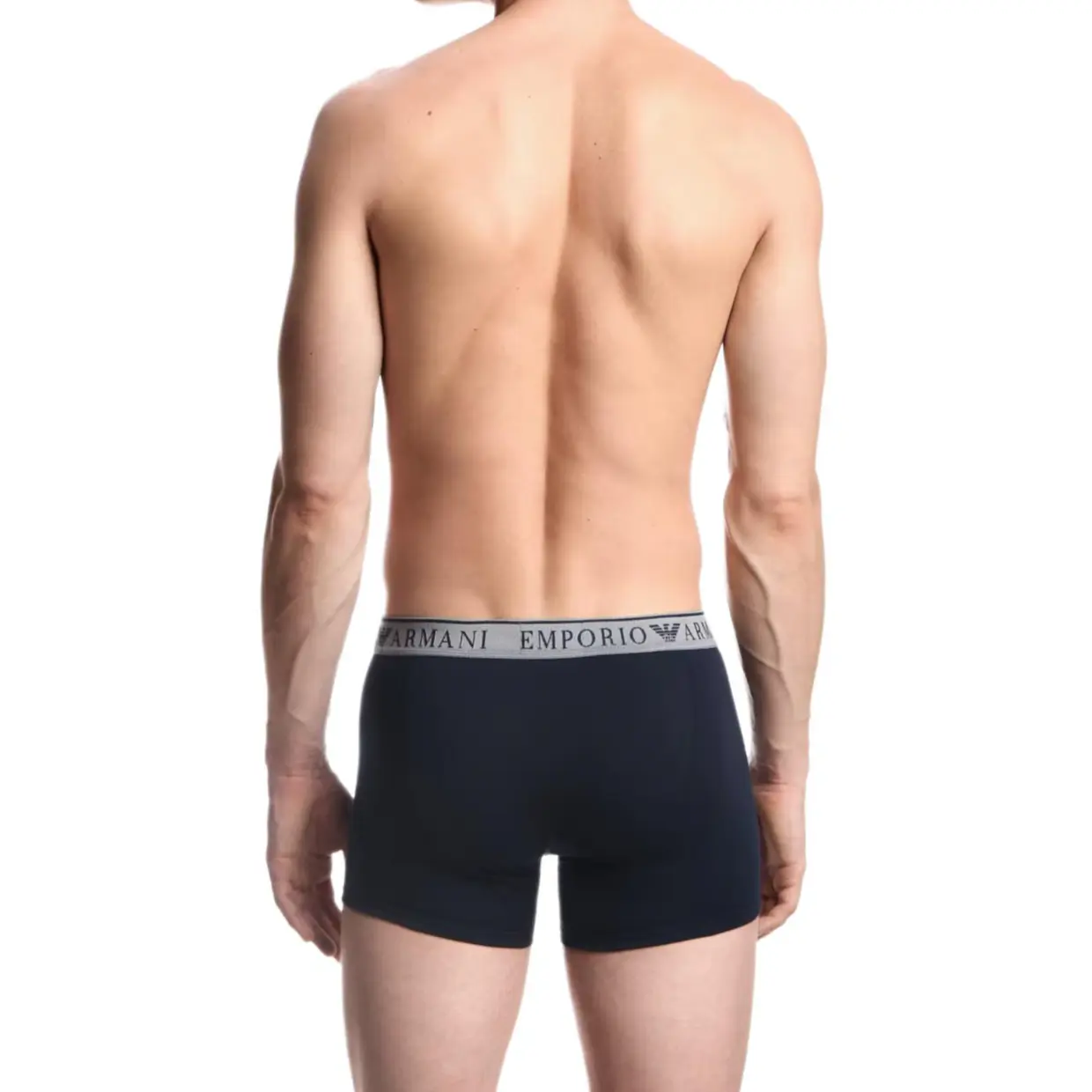 Двухкомплектные боксеры Endurance Logo EMPORIO ARMANI, 2 Pack (серый+синий) — фото 3