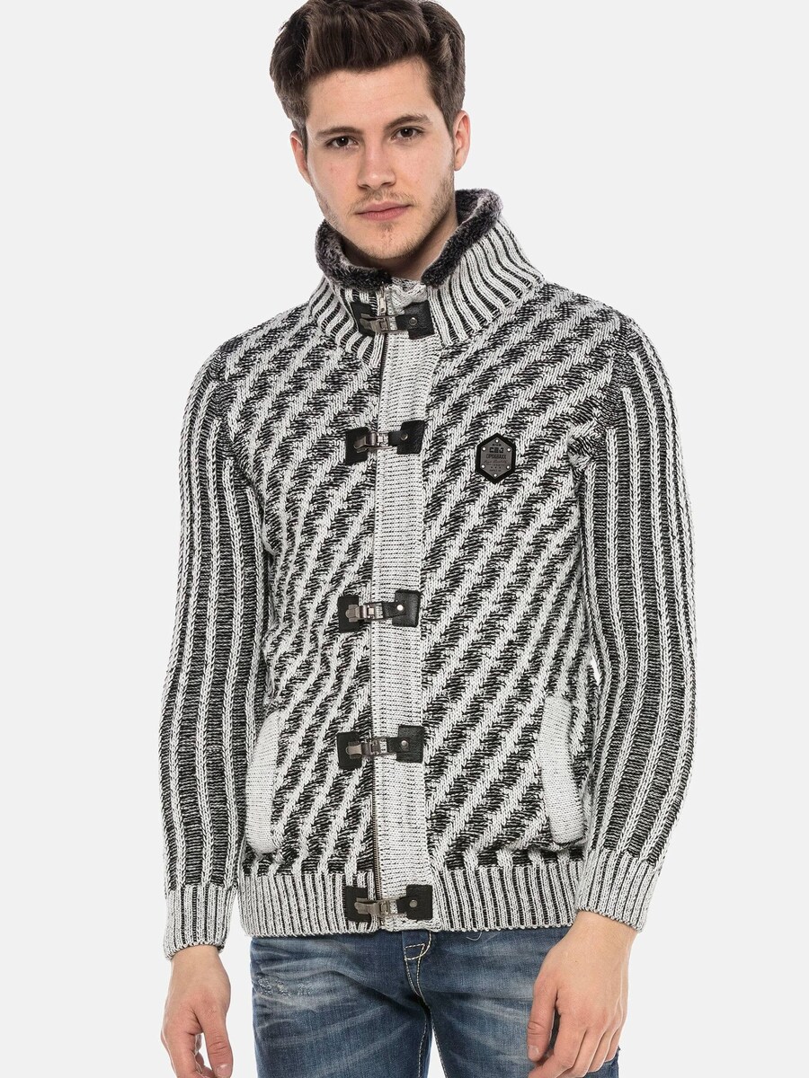 

Вязаный кардиган CIPO & BAXX, цвет Grey/Anthracite