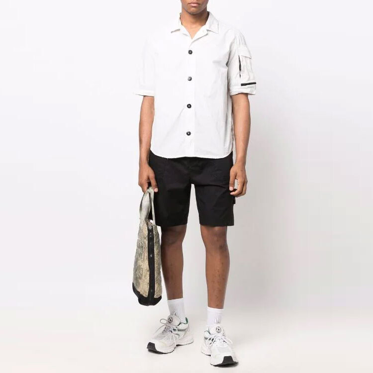 Шорты Stone Island Men удлиненные, черный — фото 2