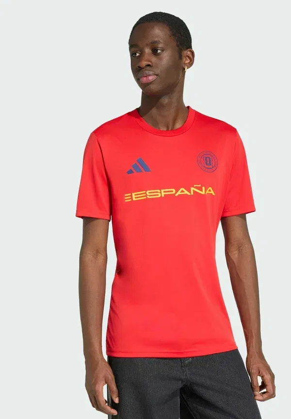 Футболка принтованная Adidas Performance, ярко-красный