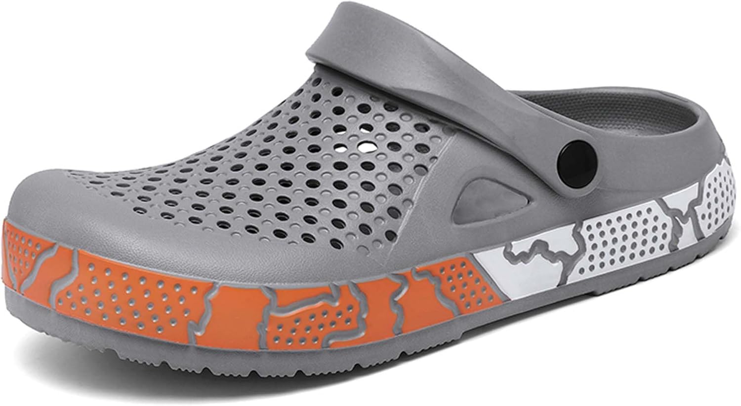 

Мужские и женские садовые туфли Легкие с толстой подошвой Сандалии Водонепроницаемые Летние Быстросохнущие Наружные Повседневные Пляжные туфли Дышащие с мягкой подошвой Сандалии Шлепанцы Generic, серый