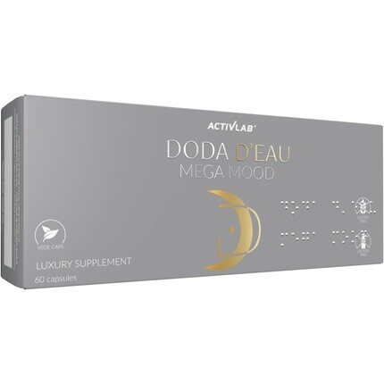 

Activlab DODA D'eau Mega Mood 60 растительных капсул - Львиная грива, родиола розовая, бакопа, амла