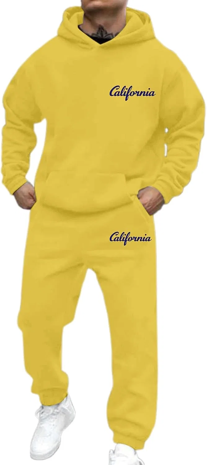 Мужской спортивный костюм 2 предмета, Vintage California, желтый