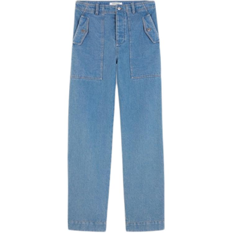 

Широкие джинсы maison kitsuné с вышивкой fox Maison Kitsune, синий