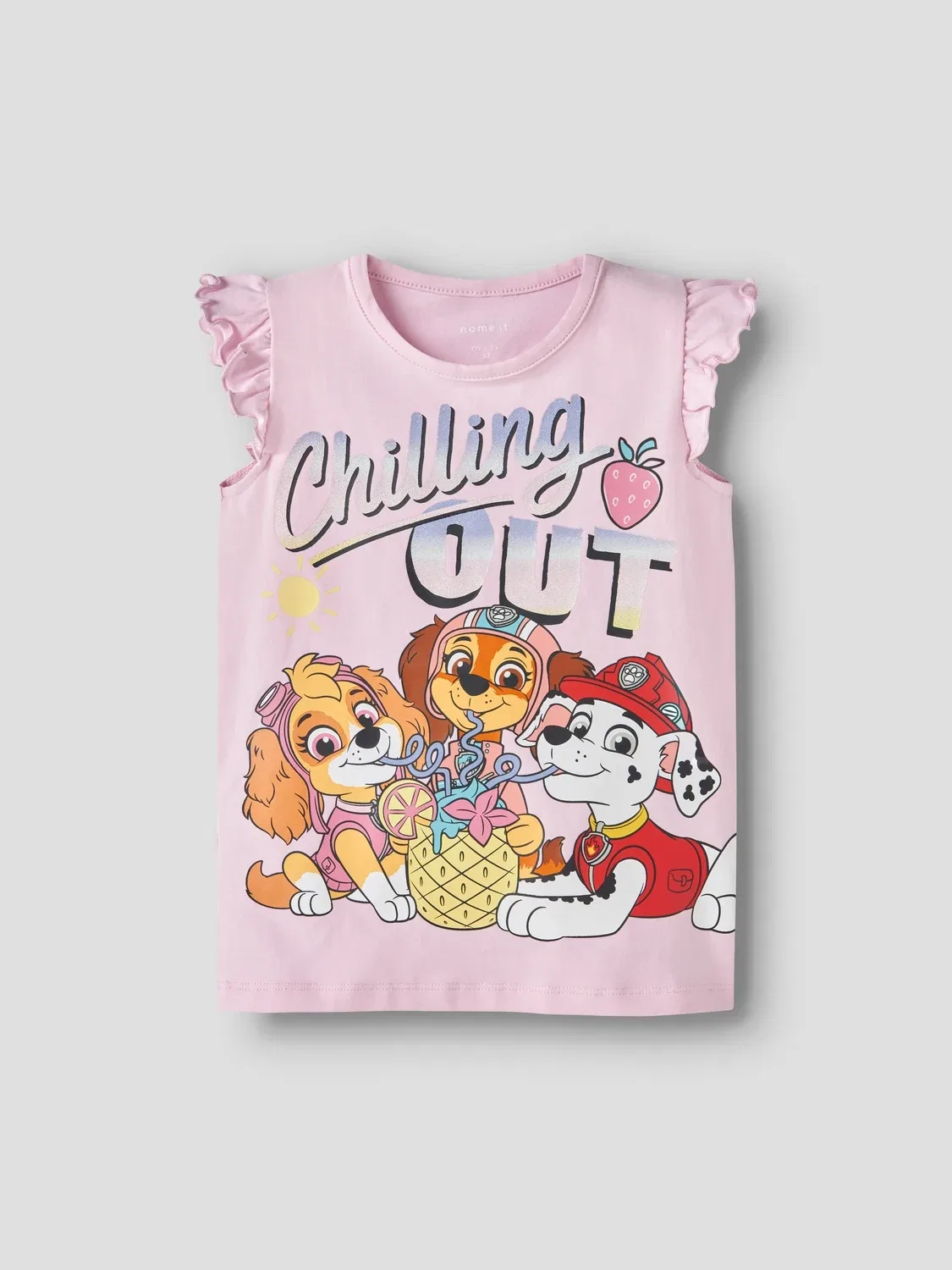 Футболка с глиттер-принтом Paw Patrol Name it, pirouette — фото 4