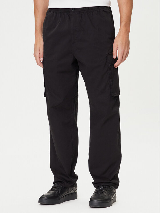 

Брюки из ткани straight fit LV040EM616 Calvin Klein Jeans, чёрный