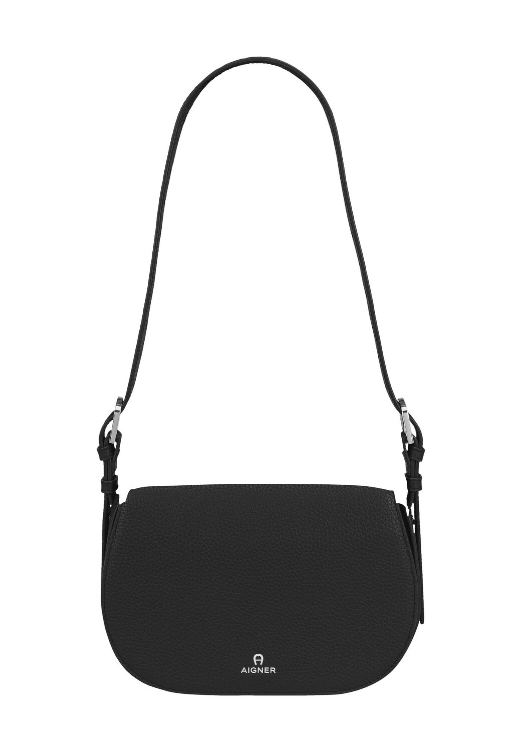 

Сумка через плечо, кожаная, однотонная, женская AIGNER, черный