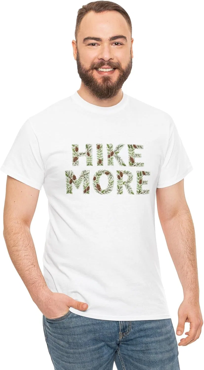 Футболка активная Hike More, хлопок, White — фото 2