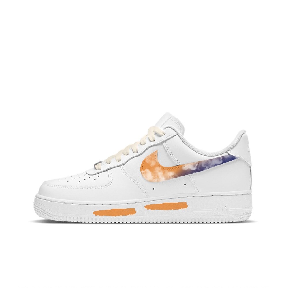 

Кроссовки Nike Air Force 1 Skateboarding Shoes Women's Low-top White/yellow/purple, белый