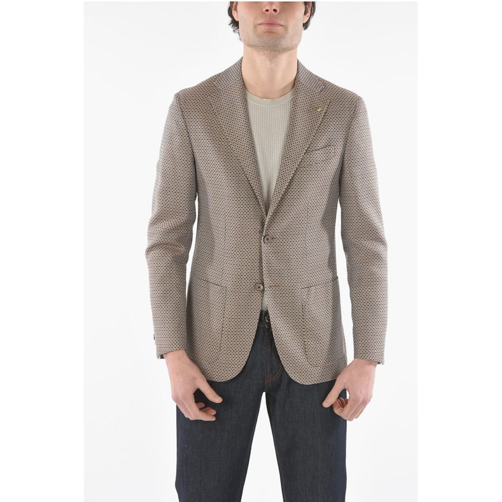 

Пиджак CC COLLECTION geometric patterned virgin wool REFINED 2-butt Corneliani, двухцветный