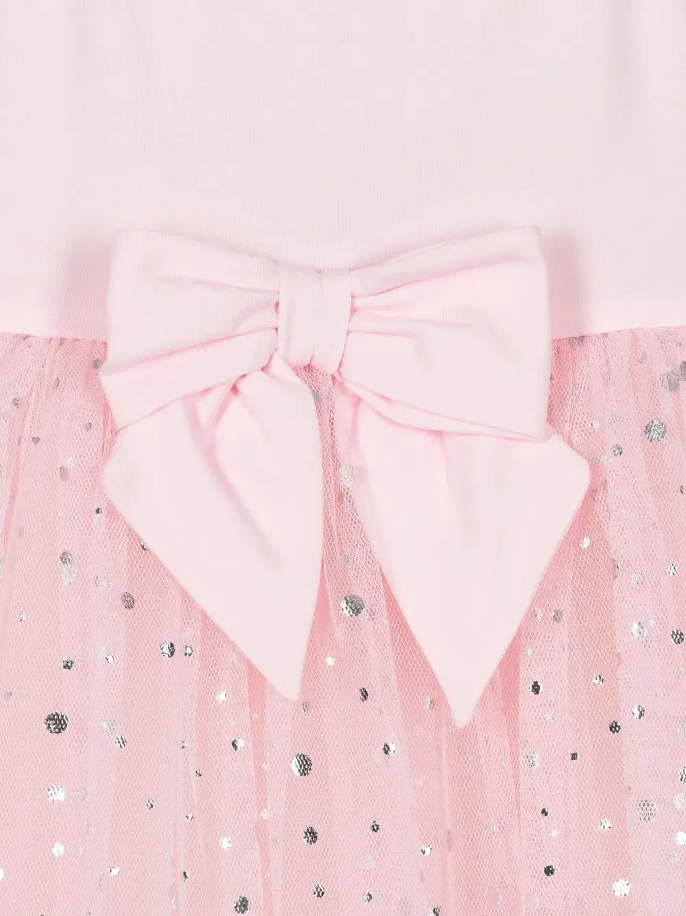 Комплект из заколки для волос и платья с бантом Cacharel Kids, розовый — фото 3