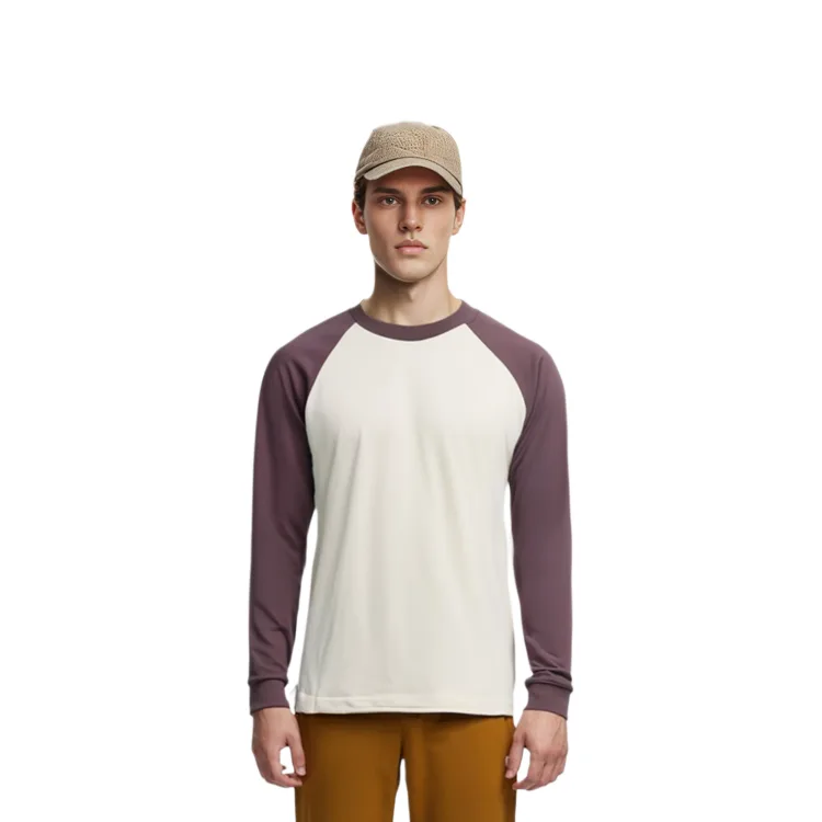 UNIQLO Футболка мужская сине-фиолетовая — фото 4