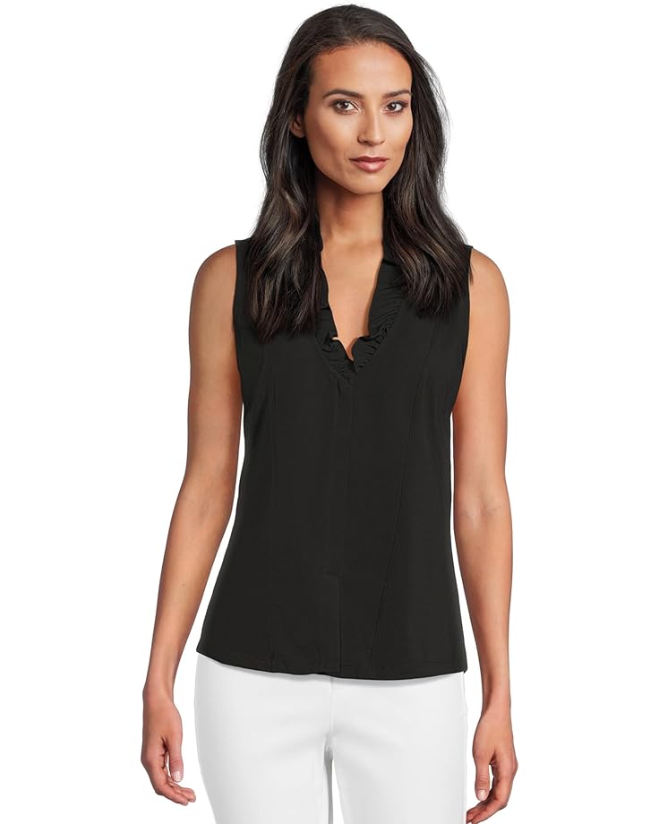 

Женский топ NIC+ZOE Ruffled Around, Black Onyx