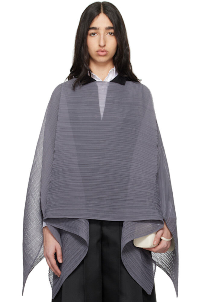 

Серый March Basic Madame-T Маленький палантин PLEATS PLEASE ISSEY MIYAKE