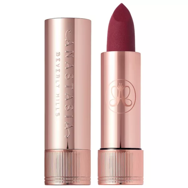 

Стойкая матовая и атласно-бархатная помада Anastasia Beverly Hills, цвет blackberry