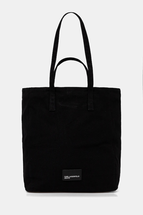 

Хлопковая сумка Karl Lagerfeld Jeans, черный