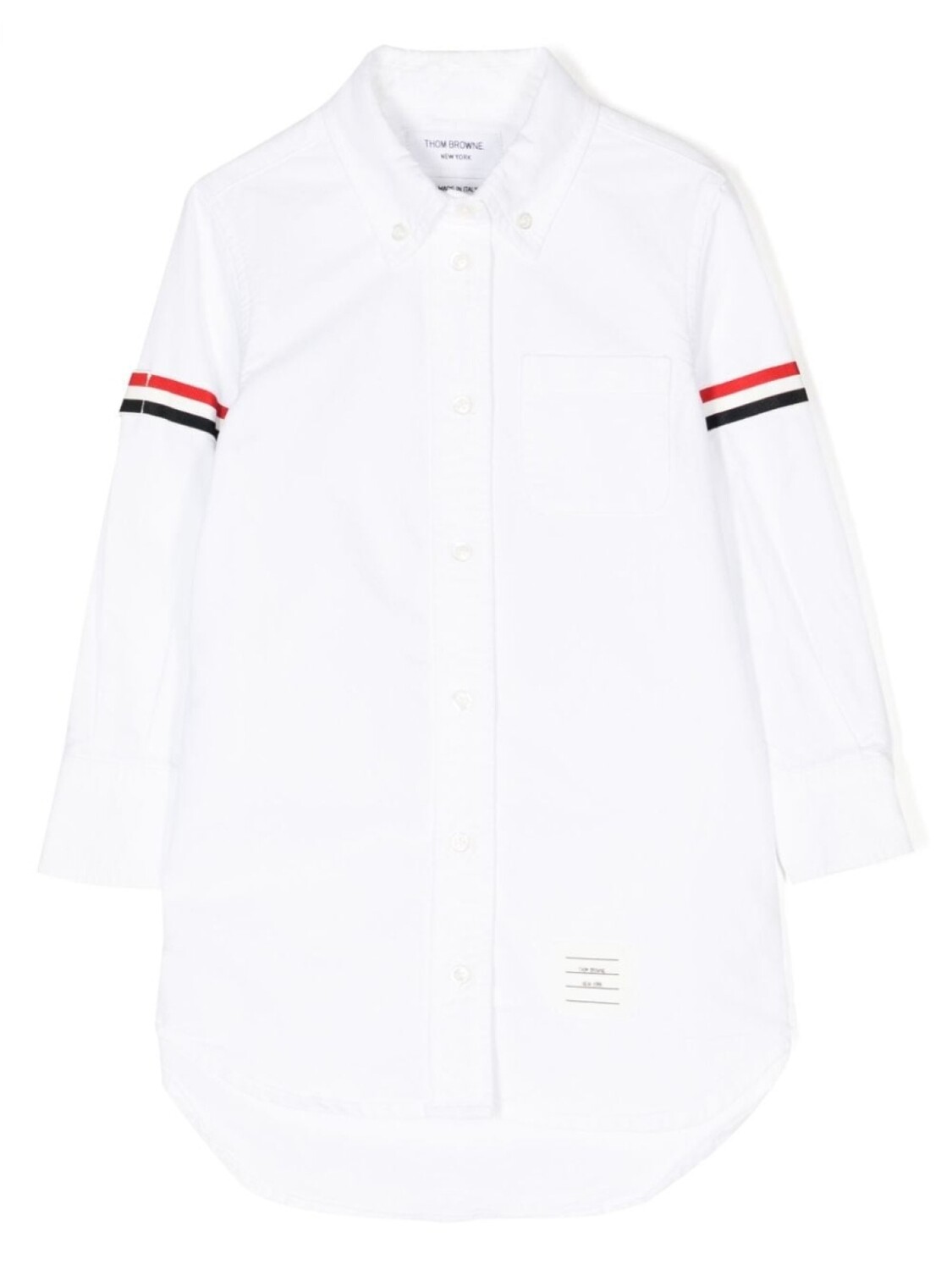 

Платье-рубашка Oxford Thom Browne Kids, белый