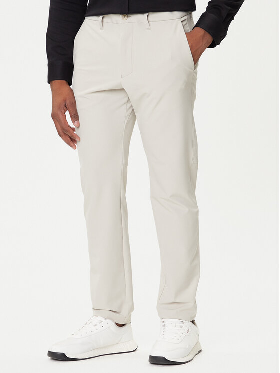 

Брюки из ткани slim fit T_Commuter 50534303 Boss, бежевый
