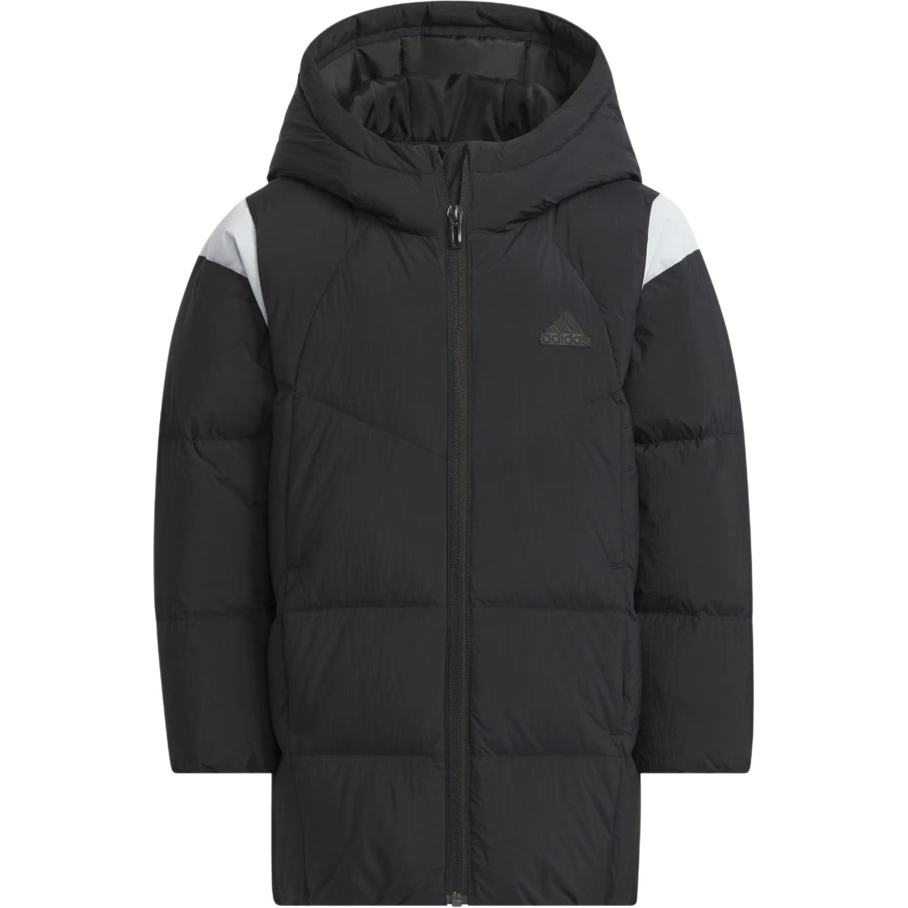 

Adidas Стеганая куртка, черная/прозрачно-серые, для детей 3–7 лет
